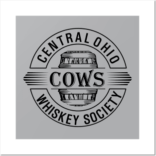 COWS Barrel logo black Posters and Art